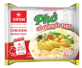 Instant Rice Noodles With Chicken Sauce Pack 70g